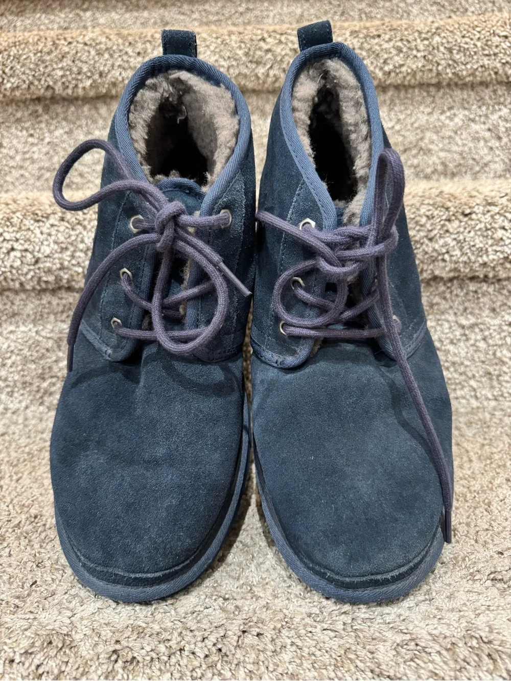 UGG Neumel Men’s Navy Chukka Ankle Boots Sz 11 Suede S/N 3236